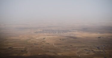 الجانب الشمالي من جبل سنجار شمال العراق