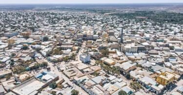 منظر عام لمدينة بيداوة في جنوب غرب الصومال