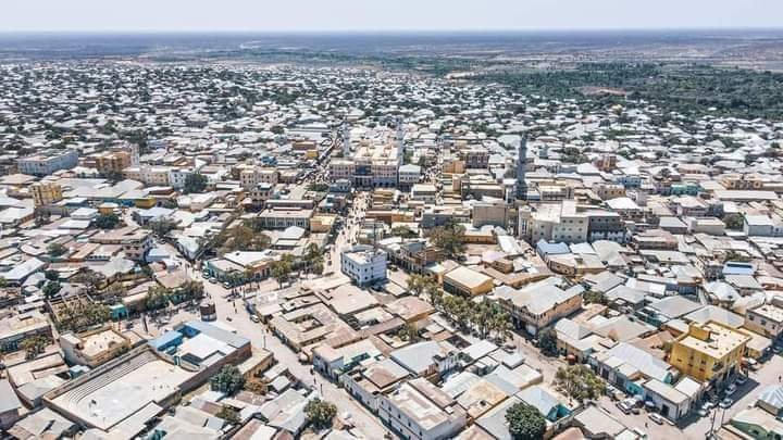 منظر عام لمدينة بيداوة في جنوب غرب الصومال