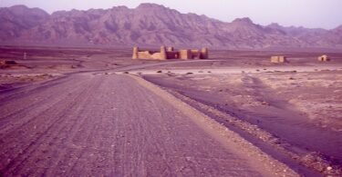 الحدود بين إيران وباكستان قرب تفتان، صورة أرشيفية من عام 1969