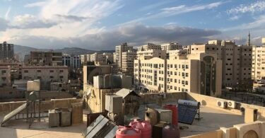 منظر عام لأبنية حي كفرسوسة في العاصمة السورية دمشق، صورة أرشيفية