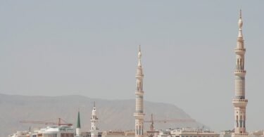 المسجد النبوي في المدينة بعد توسعات لاحقة