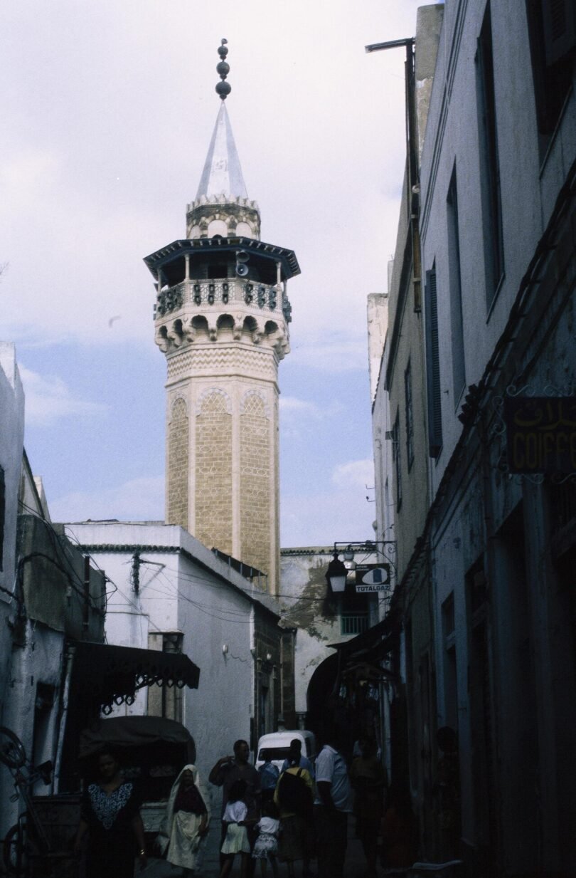 مئذنة مسجد الصباغين الجديد في تونس