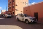 سيارات تابعة لبعثة الأمم المتحدة المينورسو في مدينة العيون