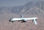 مسيّرة أمريكية من طراز MQ-1 بريداتور في الجو - صورة أرشيفية