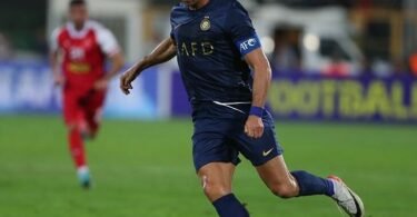 صورة أرشيفية لكريستيانو رونالدو بقميص نادي النصر السعودي