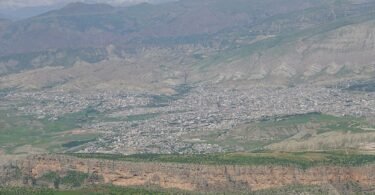 منظر عام لمدينة سوران في محافظة أربيل بإقليم كردستان العراق