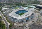 منظر جوي لملعب الاتحاد معقل مانشستر سيتي